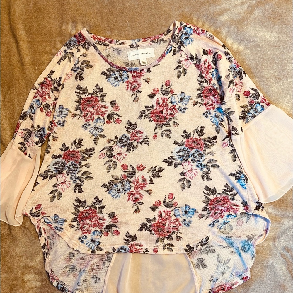 French Laundry Floral Sweater/Blouse